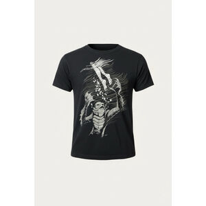 Universal Monsters Creature From Black Lagoon T Shirt Mens M Black Horror Graphi